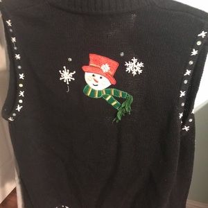 TACKY CHRISTMAS SWEATER VEST!!!